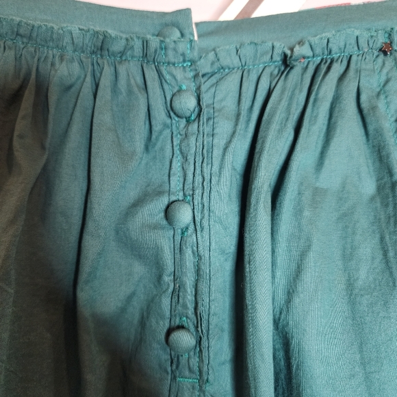 NWT Bill Tornade Green Cotton Micro Mini Skirt Vintage Size 8 y2k 90s - Picture 12 of 16